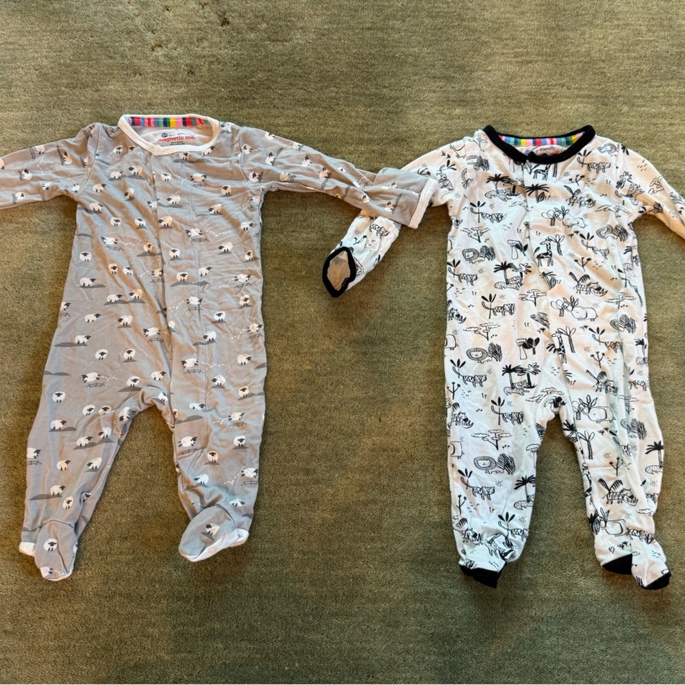 Magnetic Me Newborn Modal Footies - Set of 2